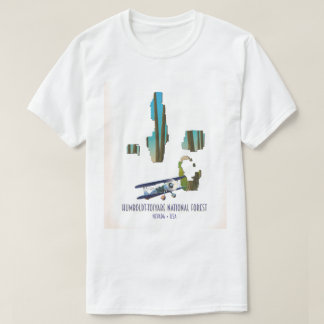 Camiseta Mapa nacional del bosque Nevada de Humboldt-toiyab