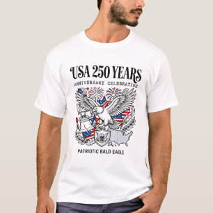 Camiseta Mapa Nacional y Ave Nacional de Estados Unidos