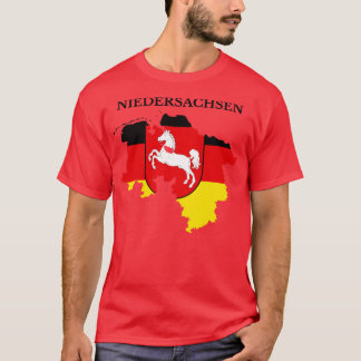 Camiseta Mapa Niedersachsen de Baja Sajonia Alemania