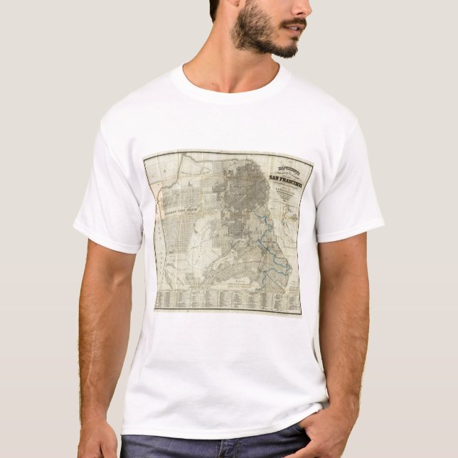 Camiseta Mapa oficial de la ciudad de San Francisco de (Anverso)