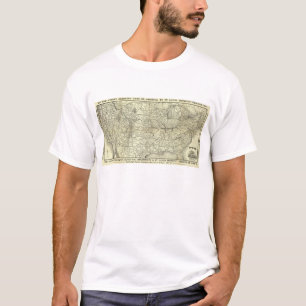 Camiseta Mapa Ohio y ferrocarril de Mississippi