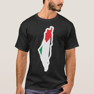 Camiseta Mapa Palestina, Libera Palestina, Libera Gaza