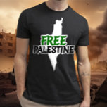 Camiseta Mapa Palestina Libre, Solidaridad, Palestina<br><div class="desc">Palestina Libre,  tipografía rota,  solidaridad de camisetas con gente inocente de Gaza</div>