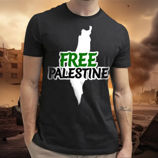 Camiseta Mapa Palestina Libre, Solidaridad, Palestina