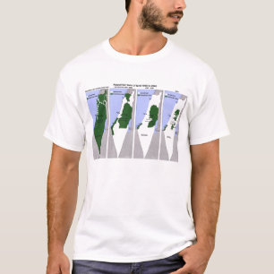 Camiseta Mapa palestino de la tierra