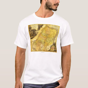 Camiseta Mapa Panorámico de Palestina 2