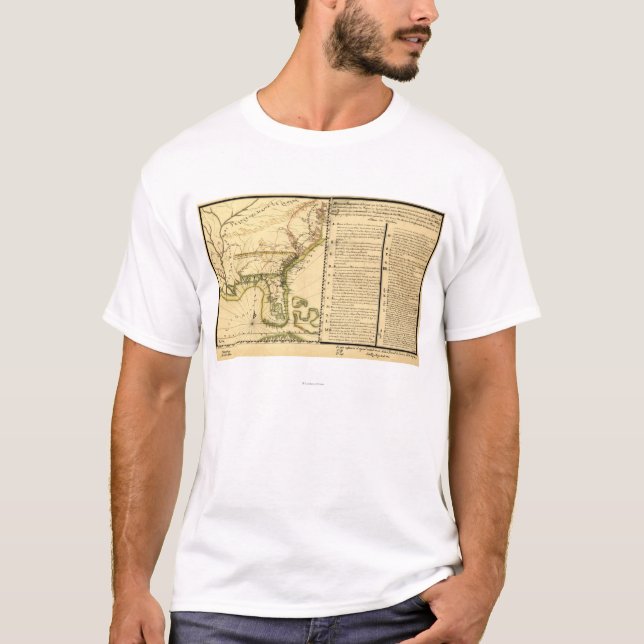 Camiseta Mapa panorámico (lengua española) (Anverso)