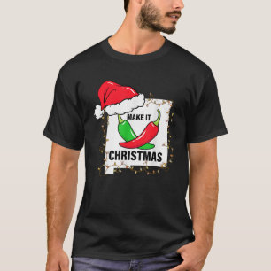 Camiseta Mapa para hacer Navidades Nuevo México Xmas Pepper