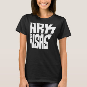 Camiseta Mapa Patriótico Del Estado De Origen De Arkansas F
