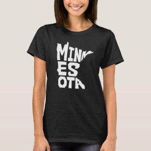 Camiseta Mapa Patriótico del Estado de Origen de Minnesota