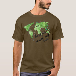 Camiseta Mapa piloto misionero cristiano de aviación Isaiah