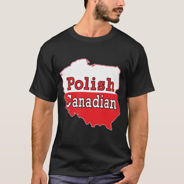 Camiseta Mapa polaco de Canadá (Anverso)