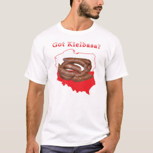 Camiseta Mapa polaco de Kielbasa