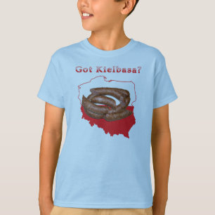 Camiseta Mapa polaco de Kielbasa
