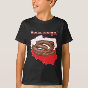 Camiseta Mapa polaco de Kielbasa Smacznego