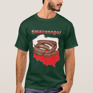 Camiseta Mapa polaco de Kielbasa Smacznego