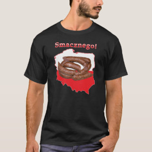 Camiseta Mapa polaco de Kielbasa Smacznego