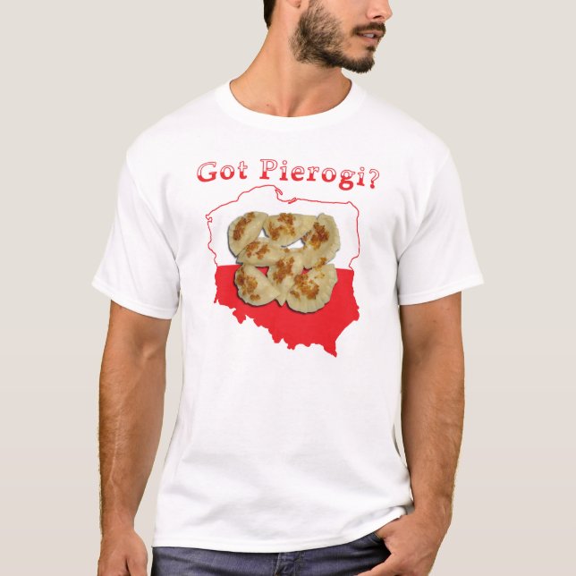 Camiseta Mapa polaco de Pierogi (Anverso)