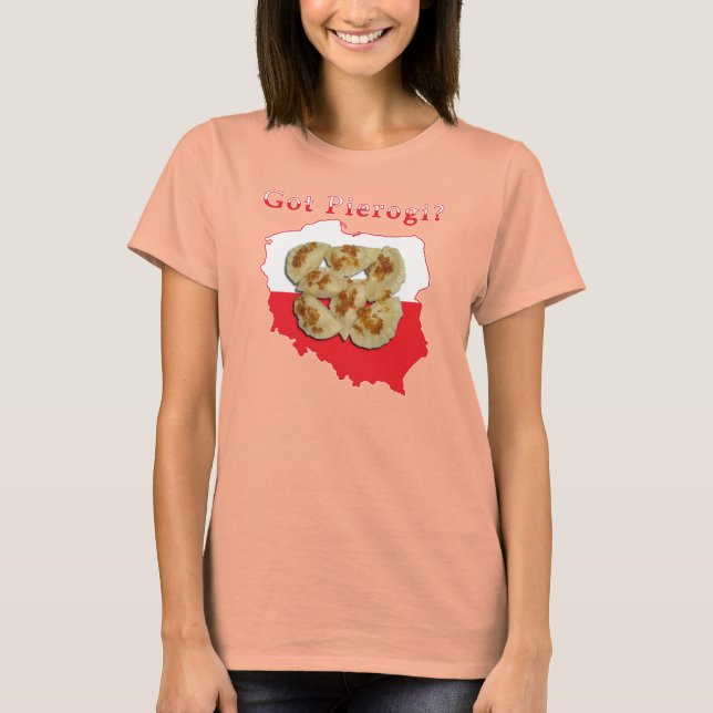 Camiseta Mapa polaco de Pierogi (Anverso)