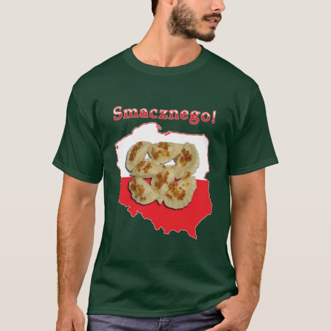 Camiseta Mapa polaco Pierogi Smacznego (Anverso)