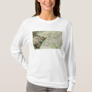 Camiseta Mapa que ilustra el ataque naval contra Inglaterra