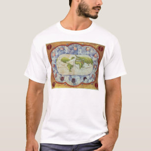 Camiseta Mapa que remonta el viaje del mundo de Magellan