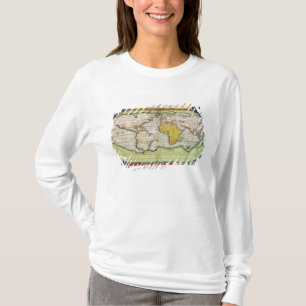 Camiseta Mapa que traza a sir Francis Drake