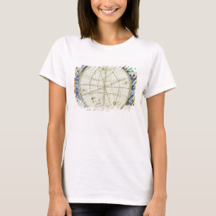Camiseta Mapa que traza el movimiento de la tierra y de los