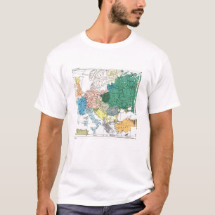 Camiseta Mapa racial de Europa