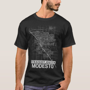 Camiseta Mapa recto de la ciudad de Outta Modesto