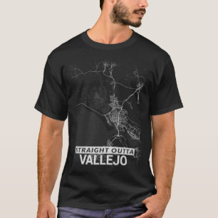 Camiseta Mapa recto de la ciudad de Outta Vallejo