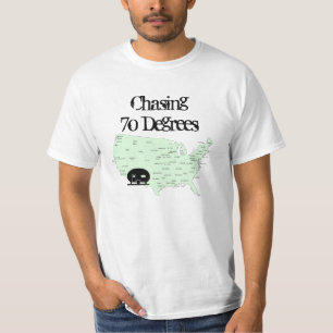 Camiseta Mapa RVing de los E.E.U.U. que acampa que persigue