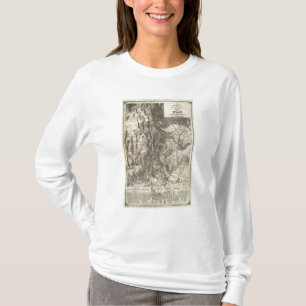 Camiseta Mapa seccional del oeste nuevo y topográfico de