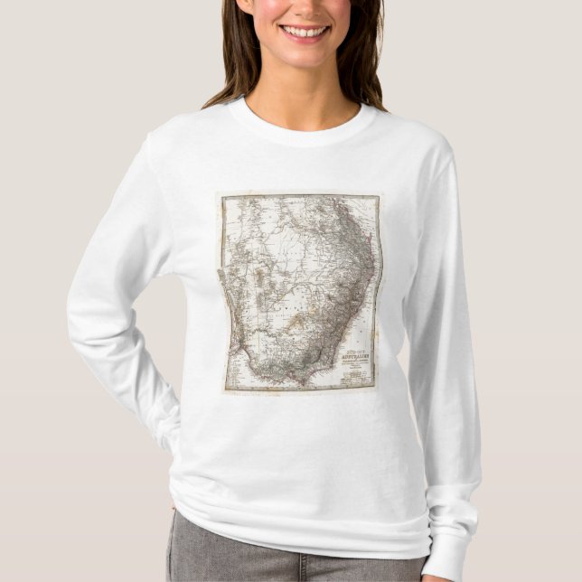 Camiseta Mapa suroriental de Australia (Anverso)