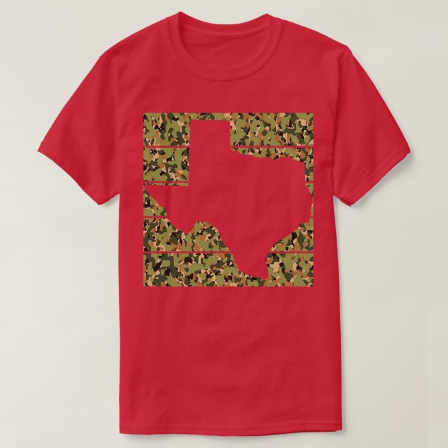 Camiseta Mapa texano de Texas (Diseño del anverso)