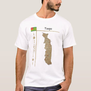 Camiseta Mapa Togo + bandera + título T-Shirt