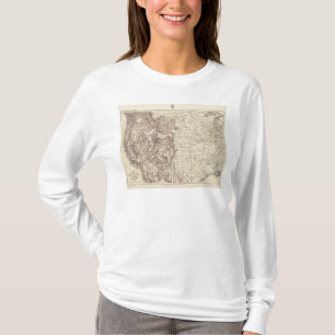 Camiseta Mapa topográfico del río Misisipi