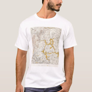 Camiseta Mapa topográfico y glacial de New Hampshire 2