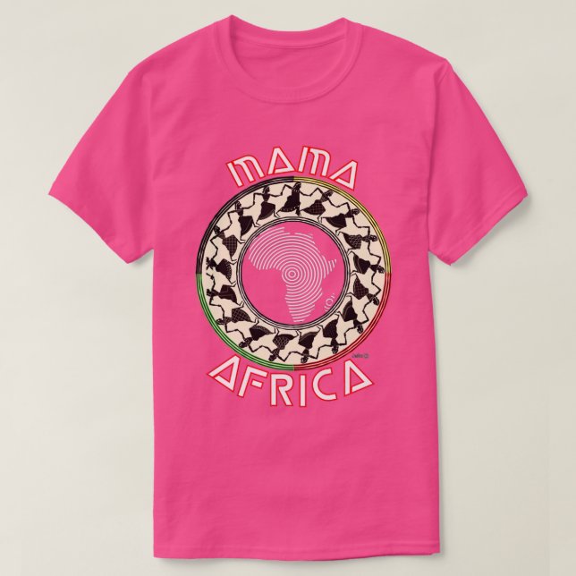 Camiseta Mapa trimezcla de Mapa de Mamá África (Diseño del anverso)
