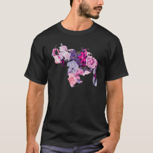 Camiseta Mapa venezolano - Mapa De Venezuela Floral - Venez