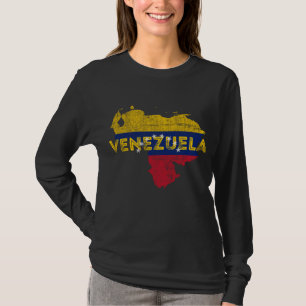 Camiseta Mapa venezolano y recuerdo de bandera - Vene angus