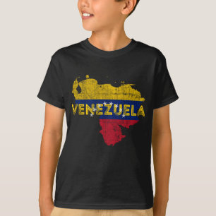 Camiseta Mapa venezolano y recuerdo de bandera - Vene angus