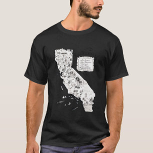 Camiseta Mapa Vintage de California