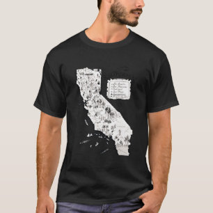 Camiseta Mapa Vintage de California