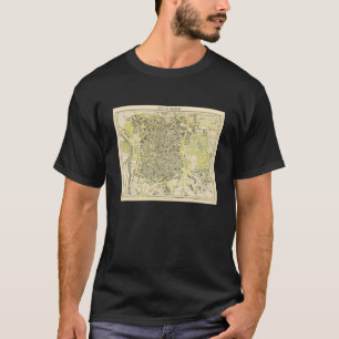 Camiseta Mapa Vintage Madrid España 1883