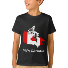 Mapa y bandera de Canadá