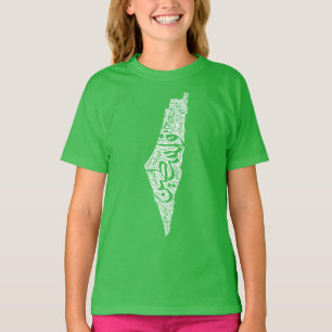 Camiseta Mapa y bandera de Palestina libre ف ن س ط