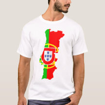 Mapa y bandera de Portugal