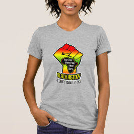 Camiseta Mapa y puño de África | Nombre en la parte posteri
