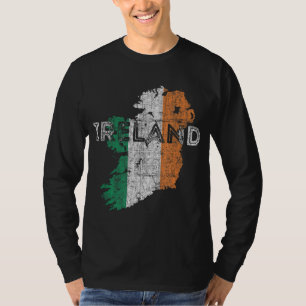 Camiseta Mapa y recuerdo de bandera irlandeses - Irlanda en